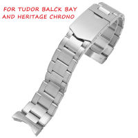 22mm Solid Stainless Steel Watchband For Tudor Black Bay 79230 79730 Heritage Chrono Watch Strap Wrist celet Logo On No Rivet