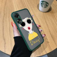 เคสสำหรับ OPPO A78 4G เคสลายการ์ตูนน่ารักเคสโทรศัพท์สำหรับหญิงสาวน่ารักแว่นตามีน้ำค้างแข็งโปร่งใสขอบนิ่มเคสแข็งกันกระแทกคลุมทั้งหมดปกป้องกล้อง