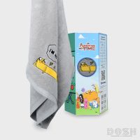 DFE ผ้าเช็ดมือ DOSH:ผ้าเช็ดตัว Collection Adventure Time สีเทา ลิขสิทธิ์แท้รุ่น DATMW5001 ผ้าขนหนู  ผ้าเอนกประสงค์