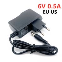 DC 6 V 0.5A Power adapter AC 100-240 V Converter อะแดปเตอร์ 6 V โวลต์ 500MA แหล่งจ่ายไฟ DC 5.5*2.5 มม.-DCVS STORE