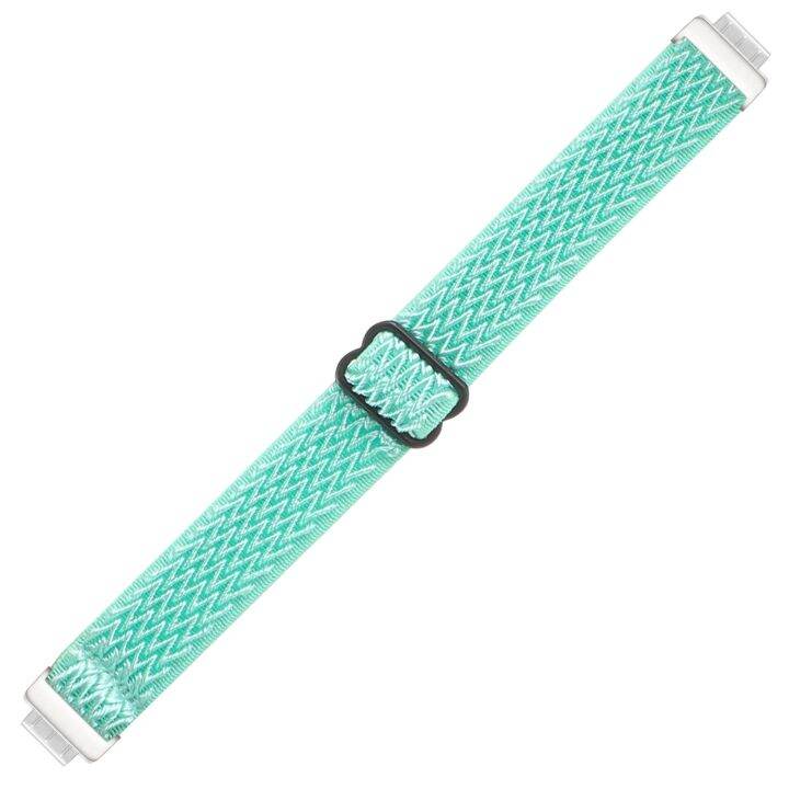 สำหรับ-fitbit-inspire-2-buckle-wave-braided-นาฬิกาไนลอน-band-สีเขียวทหาร