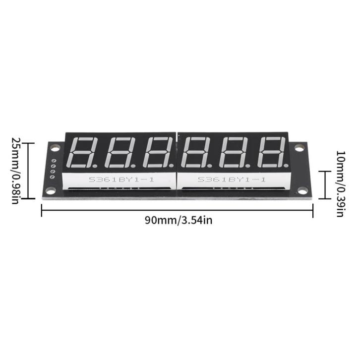 0-56in-led-โมดูลควบคุมหน้าจอหลอดดิจิตอล-tm1637หลอดจอแสดงผลแอลอีดีโมดูลนาฬิกา6หลัก7ส่วน5v