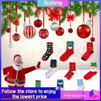 GUZHRNG Xmas Gift Comfortable Snow-man Cotton Stockings Christmas Socks Santa Claus Elk