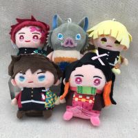 จี้รูปปีศาจ Kimetsu No Yaiba Kamado Tanjiriu Nezuko Zuko Zenitsu Kyoujuru ขนาด5ชิ้น/ล็อต10ซม. ชุดของเล่นเด็กของขวัญ