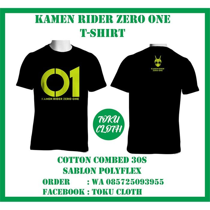 เสื้อยืด พิมพ์ลาย Kamen Rider Zero One "01"Size S-5XLS-5XL