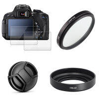 46mm UV Filter HN-40 Lens Hood Cap + 2x Glass Screen Protector For Nikon Z fc ZFC Z30 Z50 Camera With NIKKOR Z 16-50mm Lens-final1