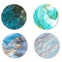 （A LOVABLE）1ชิ้น Round MarblePad Organizer Non Slip GamingPad Stings Decor