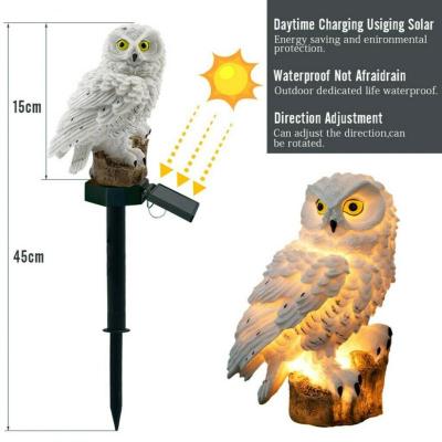LED Solar Light Owl Waterproof Save-energy Solar Lamp For Outdoor Yard Garden Street Road Lighting Decoration Lamp