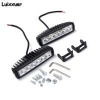 6LED 12V Car light bar 18w work light Spotlight 800LM work light 12v for Off-road AutoTruck Driving Fog Lamp headlight led bar