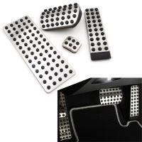 Car Gas Brake Rest Pedal Pad Cover Kits 4Pcs/Set For Mercedes-Benz S E SL SLK W124 CL CLK G R Class MT Pedals  Pedal Accessories