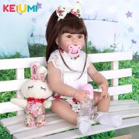 KEIUMI ชุดตุ๊กตาเด็กเด็กเกิดใหม่ขนาด23นิ้ว,ของเล่นเด็กแรกเกิดซิลิโคนเต็มตัวเหมือนจริงสำหรับของขวัญวันเกิดสำหรับเด็ก Ov5379wyzj128ของพร้อมในสต็อก