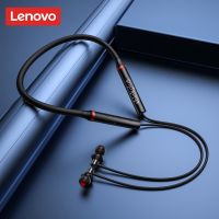 Lenovo ดั้งเดิมหูฟัง HE05X หูฟังบลูทูธหูฟังกันน้ำหูฟังเสียง HIFI สายคล้องคอแม่เหล็กหูฟังกีฬา