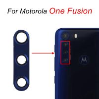 เลนส์กระจกกล้องถ่ายรูปหลังด้านหลังสำหรับ Motorola One Fusion Plus Vision Action Macro ซูม Hyper MOTO One 5G Ace G