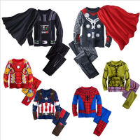 Kids Boys Superhero Pajamas Toddler Sleepwear Clothes Sets Infant Child Robe Children New Year Pijamas For Boy Christmas Pyjamas