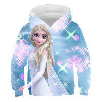 Frozen 2 Hoodies Princess Spring Autumn Girls Long Sleeves Sweatshirts Clothes Cartoon Casual Sport Hooded Tops 1-14 Years