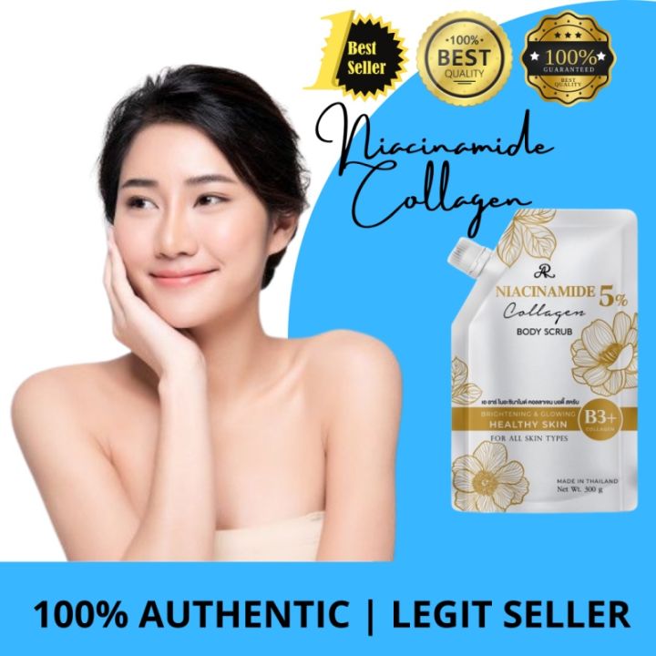 ORIGINAL Niacinamide 5% Collagen Face & Body bleaching Whipped Scrub ...