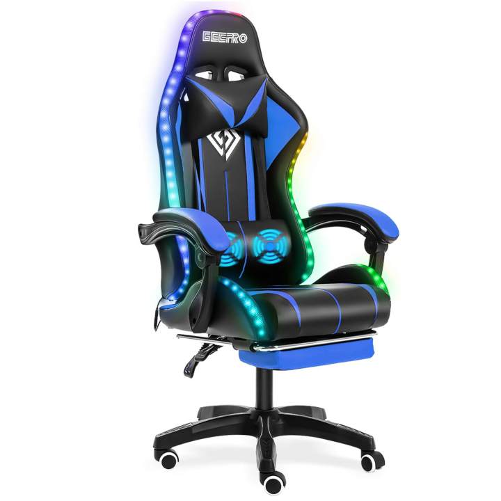 เก้าอี้เก้าอี้หมุนสำหรับเก้าอี้คอมพิวเตอร์เกมเมอร์เก้าอี้สำนักงานแสง-rgb-สำหรับคุณภาพสูงเก้าอี้เล่นเกม2จุดเก้าอี้เกมเมอร์นวด