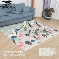 Tudiofun Educational Childrens Car Foldable Cartoon Baby Play Mat Xpe Puzzle Mat Baby Climbing Pad Kids Rug Games Toys