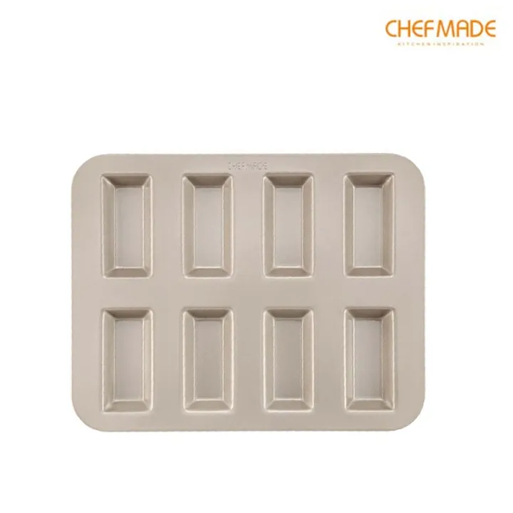 Financier Cake Pan Square 12 Well - CHEFMADE official store