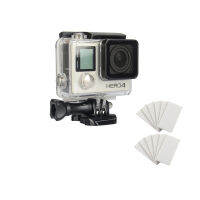 Waterproof case Housing Underwater diving protection cover 12pcs Anti-fog inserts For Gopro Hero 3+ for Gopro Hero 4 Camera