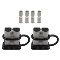 1ชุดแบตเตอรี่ Quick Connectordisconnector และ Dust Cap สำหรับ Anderson Plug Cover Style Connectors 50AMP แบตเตอรี่ Caravn 12-36V