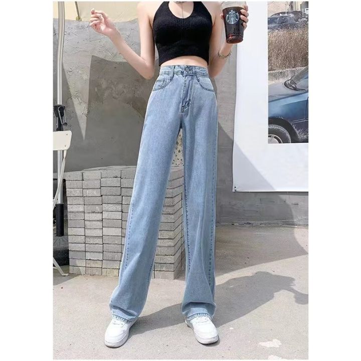 CH ☉denimapparel WIDE LEG Pants BlackPink Mom Jeans HighWaist BoyFriend ...