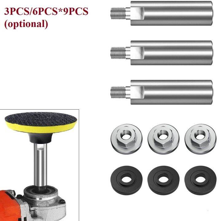 Toolstar Angle Grinder Extension Connecting Rod M10 Thread 80mm Grinder Nuts Flange Nuts Fit 100