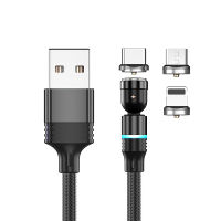 2.4A ชาร์จสายแม่เหล็ก3 In1 2M Type C โทรศัพท์มือถือเคเบิล USB สายสำหรับซัมซุง Xiao Mi ไมโคร USB USB Type C สำหรับ IPhone11 Pro Max