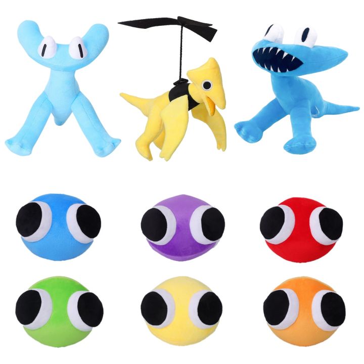 Cyan Rainbow Friends Plush Toy Yellow Pterosaur Rainbow Friends Chapter ...