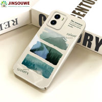 Jinsouwe เคสเคสมือถือมือถือสำหรับ Vivo Y15S /Y15A/Y15C/Y01/Y01A เคสมือถือสำหรับเด็กหญิงเด็กชายวาดภาพสีน้ำฝาหลังแบบแข็งฟิล์มรวมทุกอย่าง