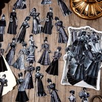 40 Pcs Elegant Lady Vintage People Stickers Pack DIY Diary Junk Journal Decoration Collage Girls Sticker Album Scrapbooking  Scrapbooking