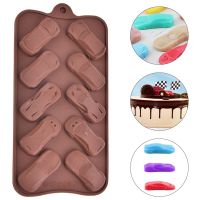 24 Cavity Silicone Chocolate Molds Cake Bakeware Kitchen Baking Tools Car Shape Wedding Candy Baking Molds Cake Ice Mold DIY Bread  Cake Cookie Access