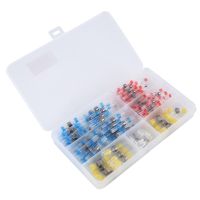 150PCS No Crimp Solder Ring Heat Shrinkable Tube Waterproof Quick Terminal Block Terminals Soldering Sleeve Kit