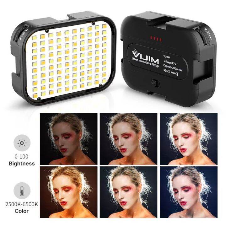 vijim-ไฟ-led-light-รุ่น-vl-100c-ไฟปรับแสงขนาดมินิ-pocket-light-ถ่ายรูป-วิดีโอ-ไลฟ์สด-ชาร์จไฟได้-พร้อมส่งจากไทย