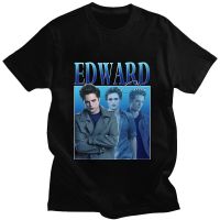 ผ้าฝ้ายแท้เสื้อยืด ผ้าฝ้าย ทรงหลวม ลาย Edward Cullen Hold on Tight Twilight Saga Robert Pattinson แฟชั่นฤดูร้อน สไตล์วิน  58IO