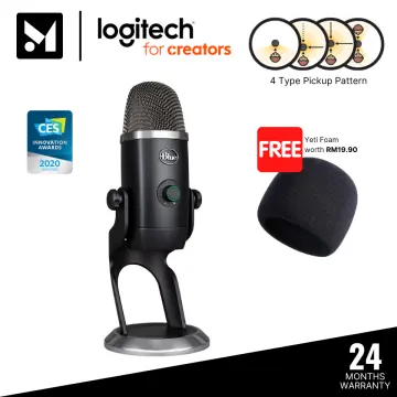 Buy Logitech G Blue Yeti Premium Multi-Pattern USB Microphone with Blue  VO!CE - Blackout online Worldwide 