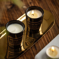 Black Glass Jar Scented Candles with Box Gifts Scented Candle Jars Romantic Atmosphere Candles Room Decoration Women Birthday