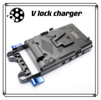 LP-E6 dummy battery for EOSR 5D3 5D4 R5 80D90D camera V lock chargerLP-E6 virtual batter สำหรับ EOSR 5D3 5D4 R5 80D90D กล้อง V lock charger
