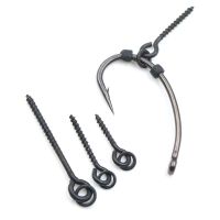 20pcs Carp Fishing Accessories Fishing Bait Screws Pop Up Boilie Terminal Tackle Ronnie Hair Rig Connector Swivels For Fishing Accessories