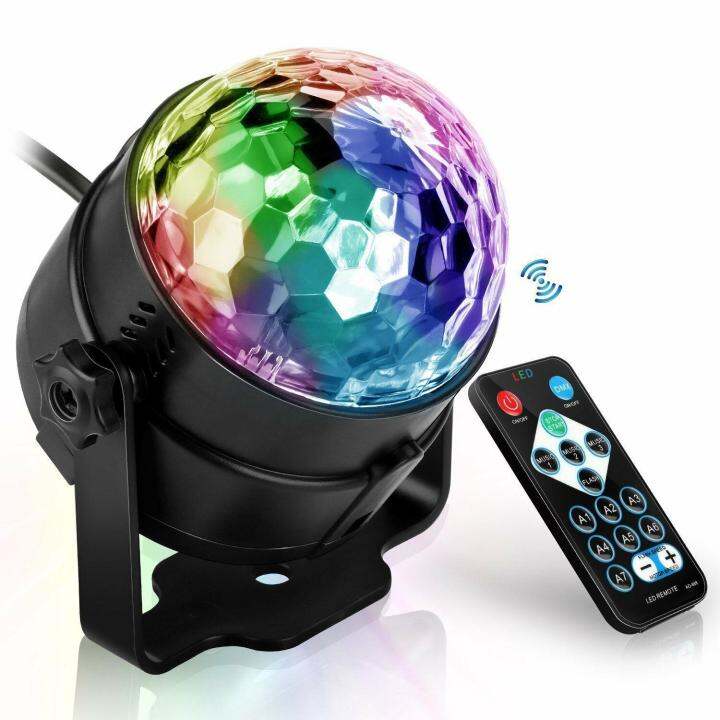 party-lights-with-remote-control-dj-lighting-rbg-disco-ball-strobe-lamp-stage-par-light-for-parties-club-ไฟเวที-ดิสโก้ผับ-งานปาร์ตี้-โคมไฟพร้อมรีโมทคอนโทรล-ไฟดิสโก้เทค