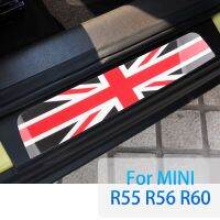 แถบการตัดแต่งข้อศอกแต่งภายในรถสำหรับ BMW MINI ONE Cooper JCW R56 R55 R60คันทรี่แมนรถแผ่นแสดงการต้อนรับแถบสติกเกอร์ติดรถ