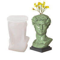 Flowerpot Pen Mould Molds Holder Gypsum David Silicone Vase