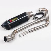 Slip-On ไอเสียสำหรับ Suzuki GSX150R รถจักรยานยนต์ Akrapovic ตัวเก็บเสียงท่อไอเสียท่อ Full ระบบท่อสแตนเลสมี DB Killer