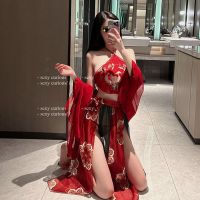 Sexy Lingerie Chinese Elegant Classical Dancing Girl Costume Erotic Palace Hanfu Temptation Dance Han Costume Cosplay Princess