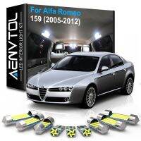 AENVTOL Canbus ไฟเก๋ง LED 15ชิ้นสำหรับ Alfa Romeo 159 (2005-2012) อุปกรณ์ตกแต่งรถยนต์ชุดไฟกล่องเก็บของรถมอร์เตอร์ไซด์โดมในร่มหลอดไฟ LED