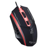 SmartPhonemall Chasing Leopard 199 USB 1600DPI Three-speed Adjustable LED Backlight Wired Optical Gaming Mouse, Length: 1.3m(Black)