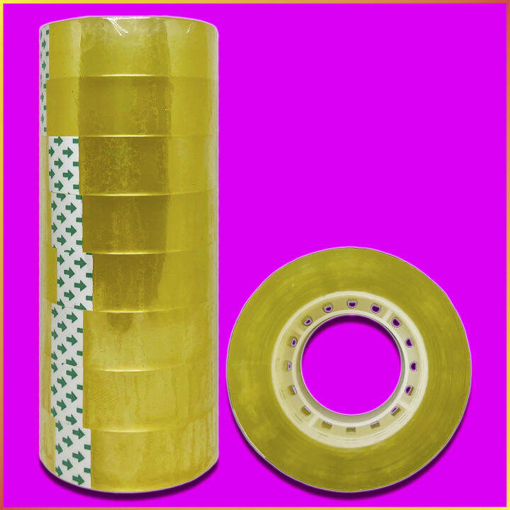 เทปใส-สีใส-tape-clear-กว้าง-18-มม-mm-x-ยาว-36-หลา-yards-opp-tape-เทป-เทปใสแกนเล็ก-เหนียว-เทปกาว-ติดทน-ใช้กับแท่นตัดแกนเล็ก