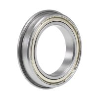 uxcell F6805ZZ Flange Ball Bearing 25x37x7mm Shielded Chrome Bearings