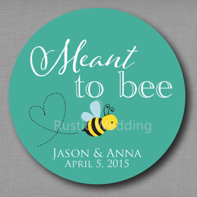 Meant to Bee Honey Favor Labels Meant to Be Stickers Mason Jar Label Personalized Wedding Favor Stickers,Hershey Kiss Stickers
