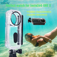 RCtown 5เมตร Insta360 ONE X Venture กรณีกันน้ำที่อยู่อาศัยเชลล์ดำน้ำกรณีสำหรับ Insta360 One X การกระทำอุปกรณ์เสริมสำหรับกล้อง